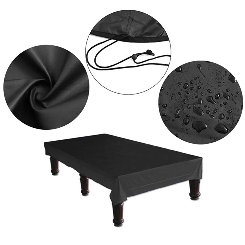 Housse Protection Table Billard 9ft – Oxford 210D Imperméable Anti-UV, Élastique, Pour 7/8/9 Ft