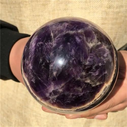 Boule d'améthyste naturelle pour harmoniser votre coin lecture