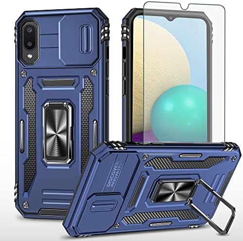 Asuwish Phone Case for Samsung Galaxy A02 with Tempered Glass Screen ...