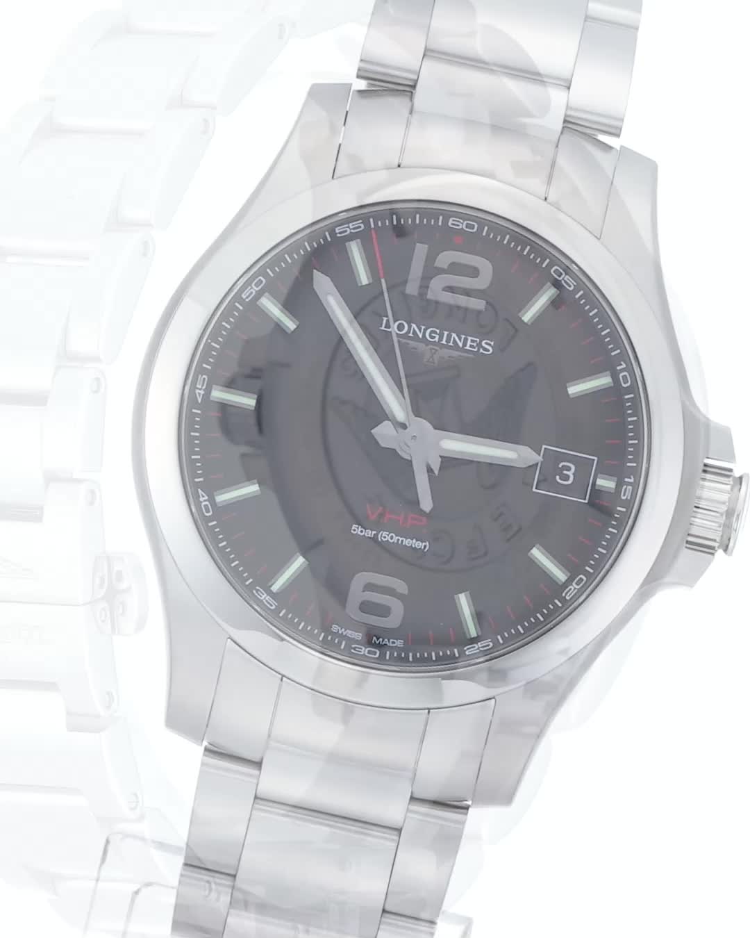 ロンジン CONQUESTVHPメンズ腕時計灰色文字盤 三針デイト ヴィンテージ Amazon.co.jp: [LONGINES] メンズ 腕時計 Watch ロンジン CONQUEST
