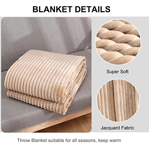 Fleece Blanket, Flannel Throw Blanket Comfortable Warm Throw Blanket For Couch Jacquard Fluffy Bed Blanket Soft Blanket -Blue-40*50 In #TOP4