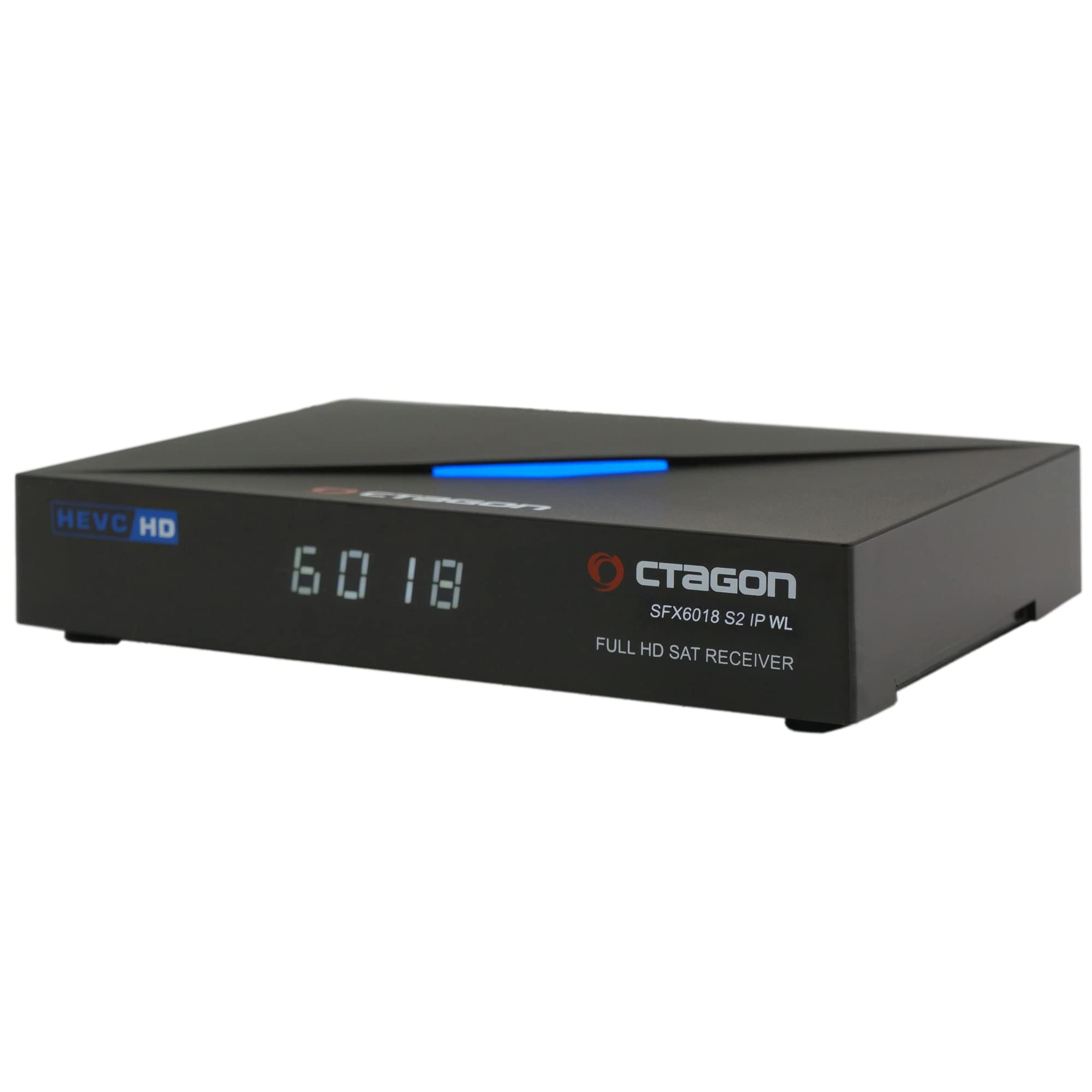OCTAGON SFX6018 S2+IP WL H.265 HEVC 1x DVB-S2 HD E2 Linux Smart Receiver, Satelliten Receiver mit Aufnahmefunktion, Kartenleser, YouTube, Web-Radio, 150Mbit WLAN und EasyMouse HDMI-Kabel, Schwarz