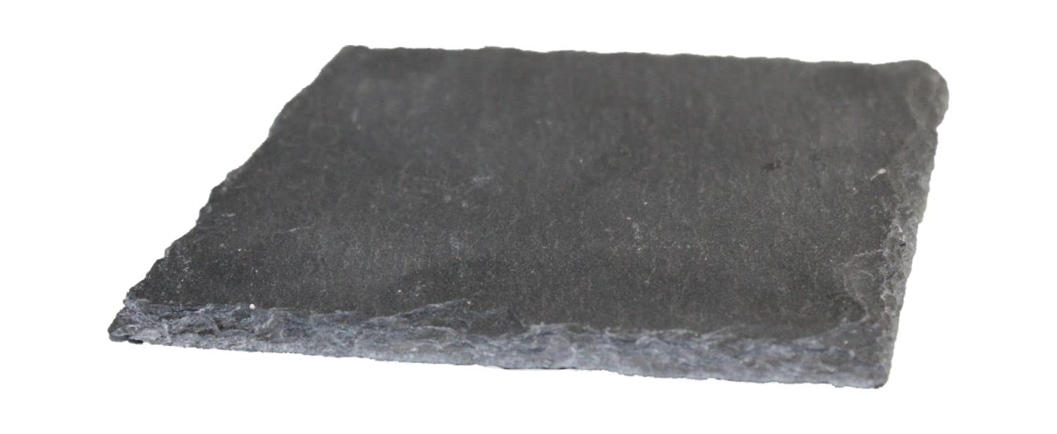 INNA-Glas Square candle plate made of slate MARIANO, 6"x6"/15x15 cm