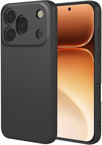 Premium Silicone Protective Cover Compatible with HONOR 600 Pro (Black) | Shockproof Cover, Premium Protection, Soft Shell