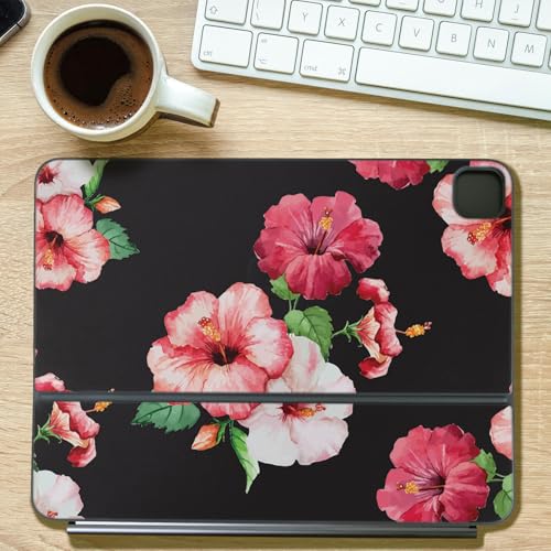 Keyboard Skin Compatible with Apple Magic Keyboard for iPad Pro 13" (M5) 2025 - Hibiscus - Premium 3M Vinyl Protective Wrap Decal Cover - Easy to Apply | Crafted in The USA by MightySkins by Vision Signs & Graphics - Used condition - Image 6