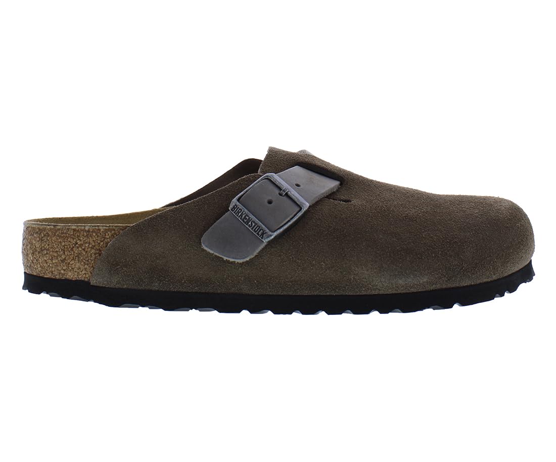 Birkenstock Boston Soft Footbed (Unisex) 12-12.5 Women/10-10.5 Men Concrete Gray/Brown