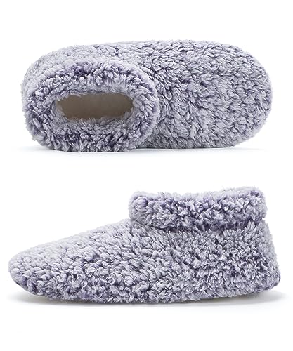 Image of Cozylook Fuzzy Slippers for Women Indoor Soft Sole Slipper Socks