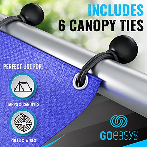 Image of GOEASY0312 Bungee Cords with Hooks Heavy Duty, 30 PCS Multi-Color | 8 inch, 10 inch, 18 inch, 24 inch, 32 inch, 40 inch Bungee Cords, Tarp Clips, Canopy Ties, Carry Bag