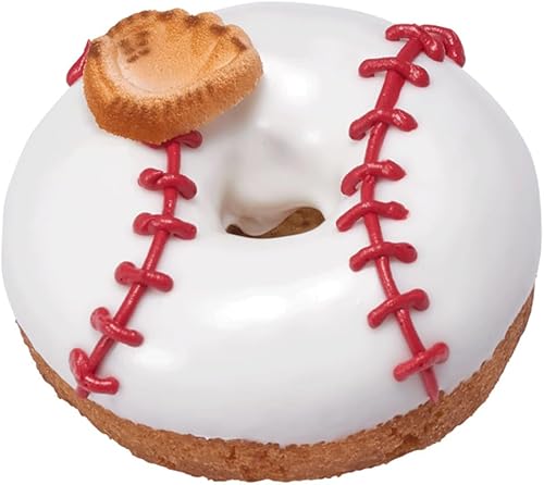 Miniatura 4 de Paquete de 24 decoraciones de azúcar de béisbol para pasteles, cupcakes, pasteles, donas, galletas