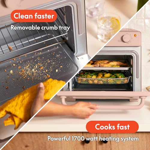 Image of bella 6 Slice Toaster Oven With Air fryer, Blossom
