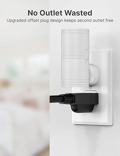 Miniatura 5 de Luz nocturna LED enchufable a la pared, paquete de 2 luces nocturnas regulables con sensor de atardecer a amanecer, luz nocturna enchufable para