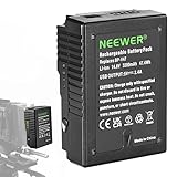 NEEWER V Mount/V Lock Battery, 47Wh 14.8V 3200mAh Mini Lightweight Rechargeable Lithium Battery for Broadcast Studio Video Camcorder, Compatible with Sony HDCAM XDCAM Digital Cinema Cameras, BP-V47