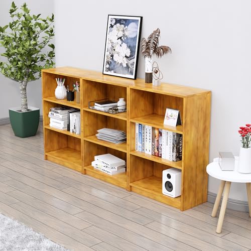 Image of Bniture Engineered Wood Bookshelf for Home | Multipurpose Wooden Book Shelf for Study Room, Home Decor Storage Rack, Showcase Organizer for Living Room, Bedroom, Office | Giant Wood