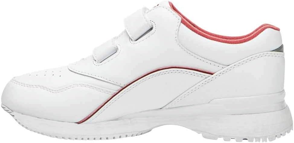 Propét Women's Tour Walker Strap II Sneaker,White/Berry,11 XX (US Women's 11 EEEE)