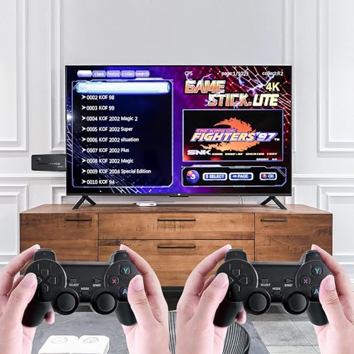 Image of Generic Wireless Console Retro Video Game for TV- 4K Ultra HD | Video Game Console | 21000+ Classic Games | 10 Emulators | Dual-Player Setup | 2.4G Wireless Game Stick for All Age Group