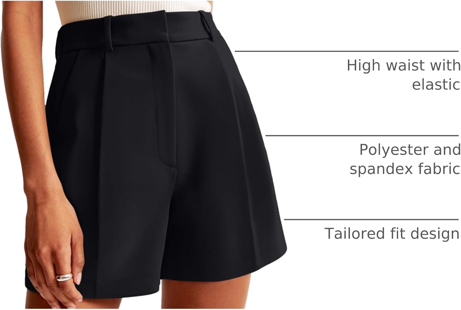 NIMIN Shorts for Women High Waisted Dressy Tailored Work