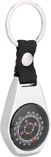 SLNFXC - Llavero de brújula de mano duradero, guía de navegación, aleación de zinc, anillo para colgar, brújula para acampar al aire libre,