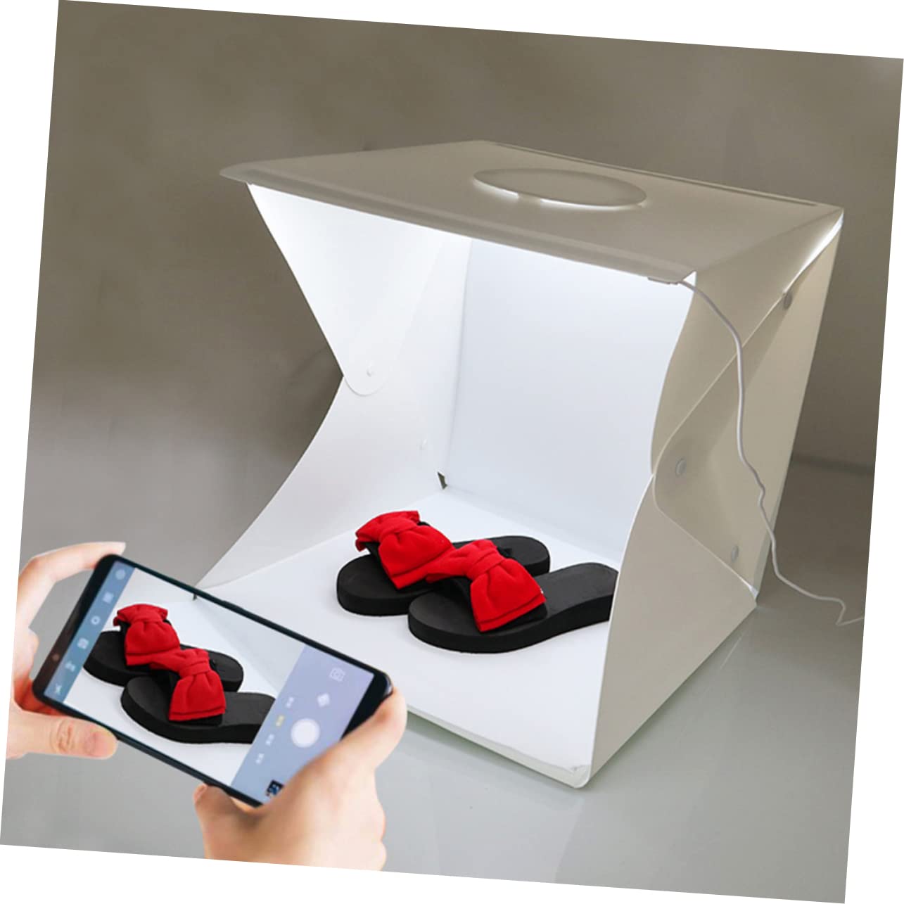 OSALADI 1 Petite Boîte de Photo Tente Lumineuse USB Portable 40 Cm LED pour Photographie de Produits E-Commerce