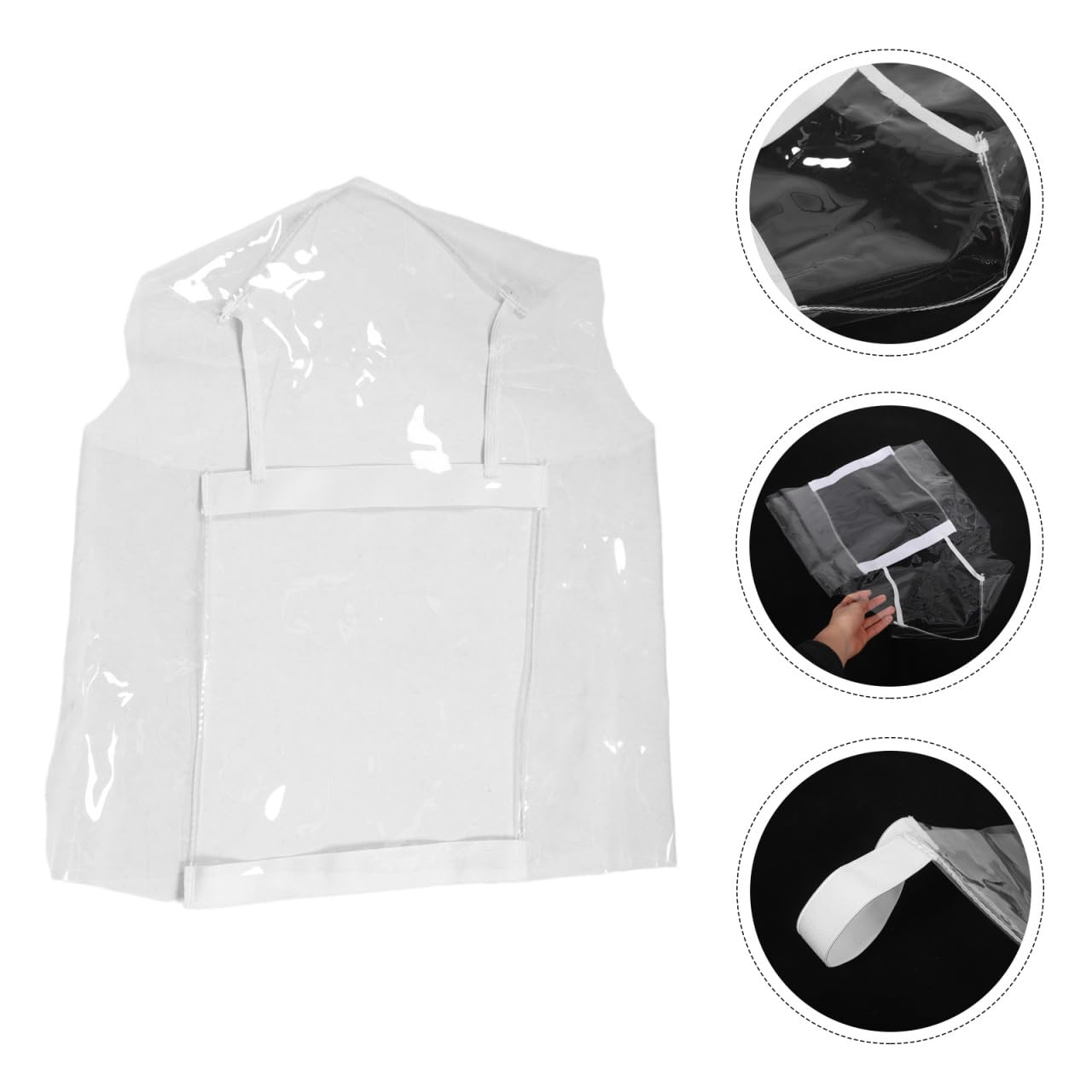 VILLCASE Housse de Protection Transparente pour Repose-Pieds de Fauteuil Dentaire 0,3 mm – Étanche & Antidérapante pour Hygiène Optimale en Cabinet Dentaire – Réutilisable avec Double Couture