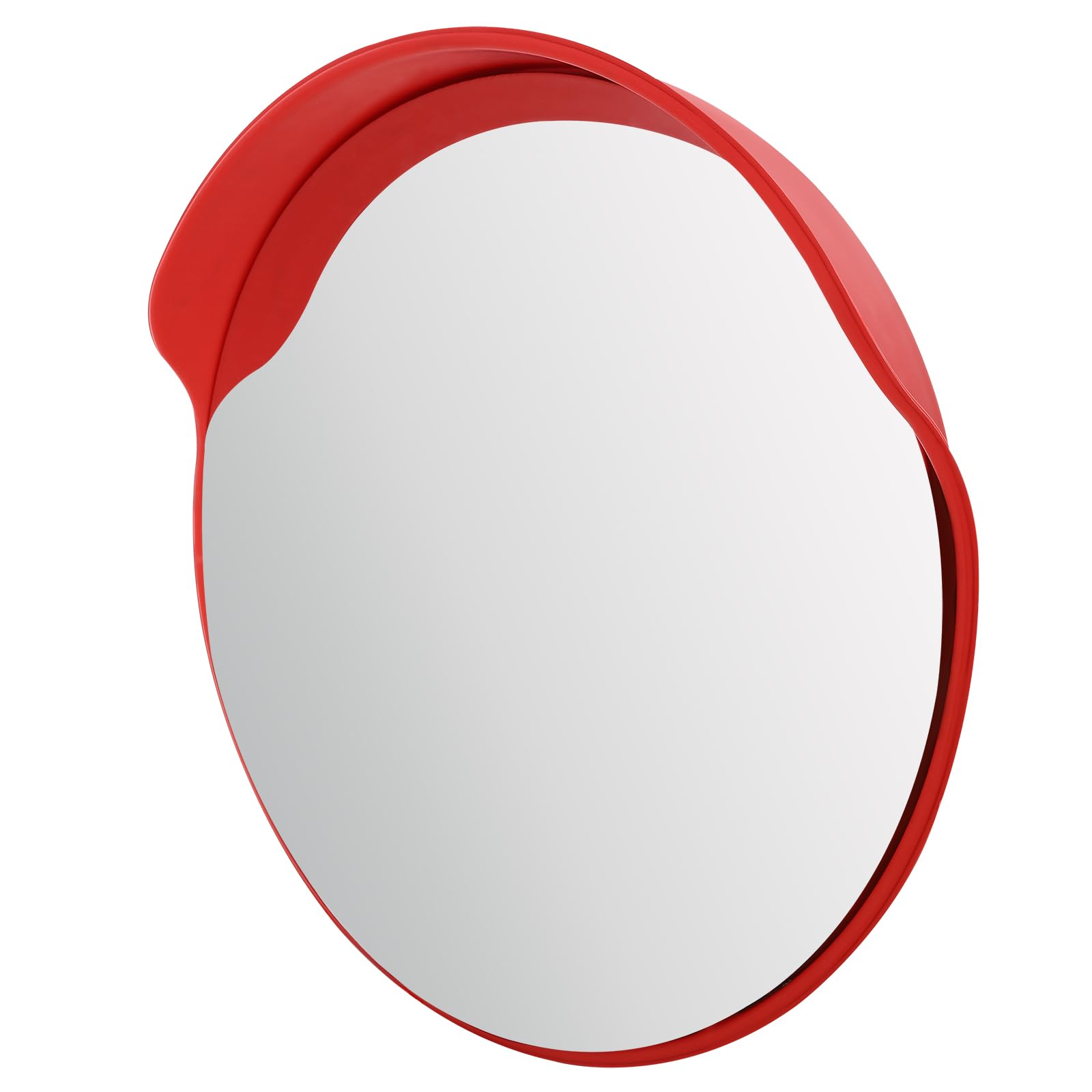 24 inch - 2Pcs Convex Mirror Traffic Mirror, Circular Pole Mounted Security Mirror Driveway Mirror Safety Mirrors for Lanes Garages Parking Lots Roads Streets Warehouses