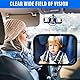 FACAIO Babyauto Spiegel für den Rücksitz, 360° Baby Autospiegel, 100% Bruchsicher & Rutschfest, Kristallklarer Sicht, Verstellbarer Rückspiegel, Rücksitzspiegel Baby für Meisten Auto