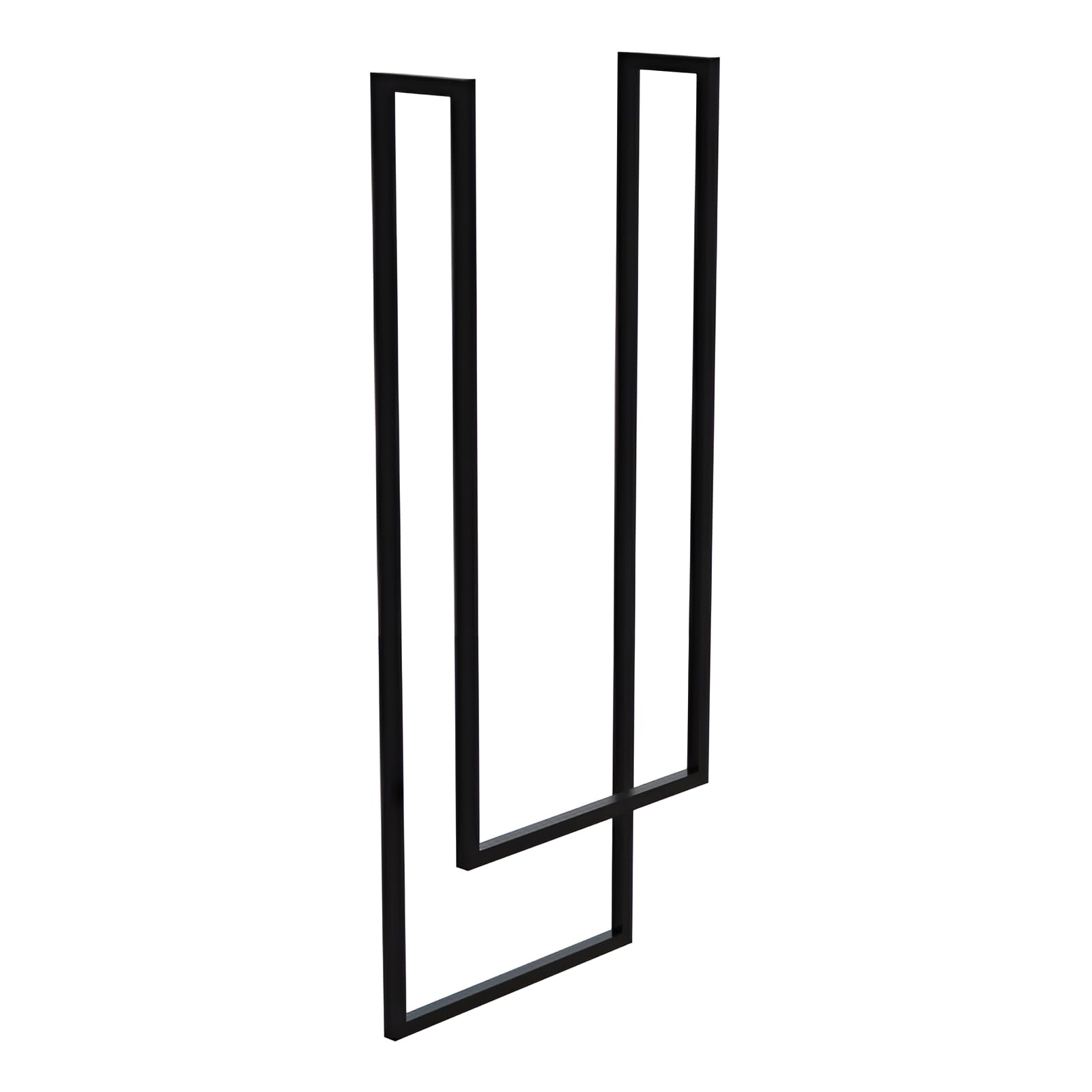 LAVITA MINDORO 1200 Toallero | Negro Mate | Diseño sencillo | Acero al carbono con recubrimiento en polvo | Ahorra espacio | Ideal para la decoración de baño pequeño | Muebles de baño | 450 x 150 x
