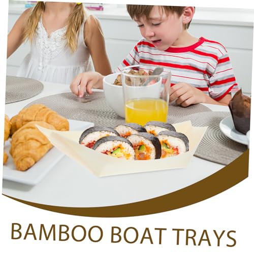 Vajilla bandejas para sushi barco x50 piezas miniatura 6