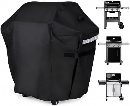 Uniflasy Grill Cover, 53 inch BBQ Gas Grill Cover for Outdoor Grill