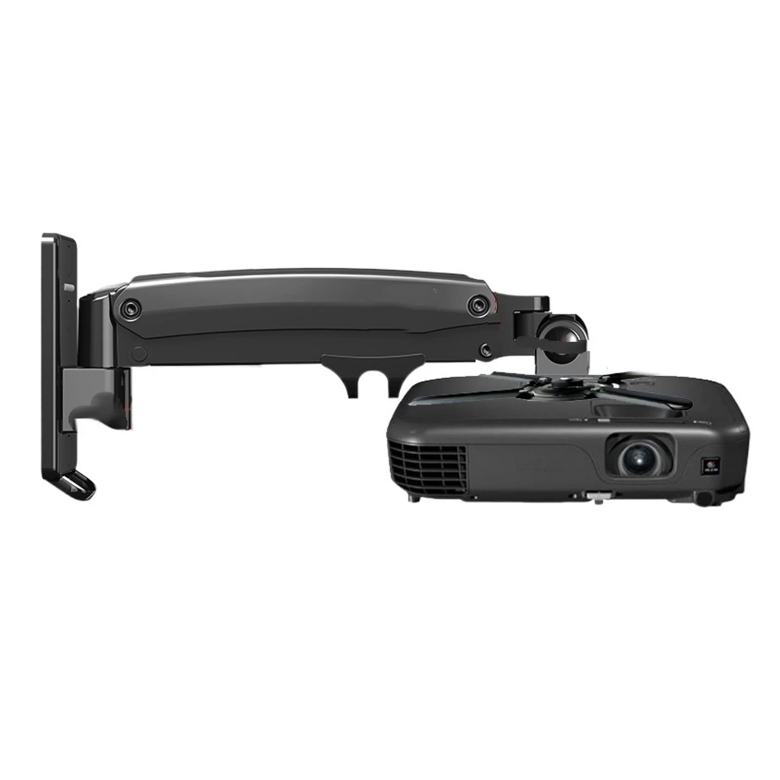 Soporte de brazos oscilantes F425PR con pistón de gas para proyectores pesados de pared