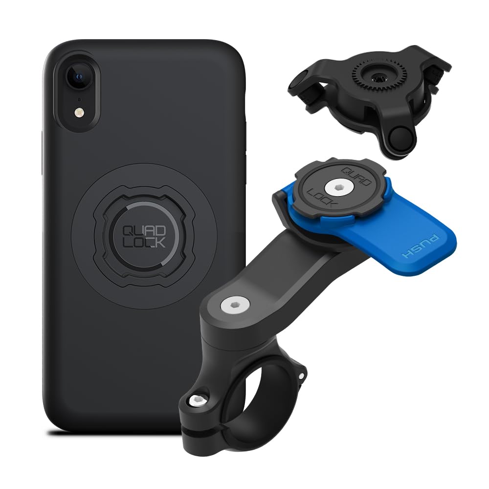 Quad Lock Motorcycle Handlebar Phone Mount Kit with Vibration Dampener and iPhone 13 MAG Case — view 31