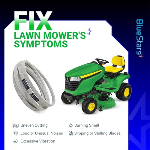 Image of BlueStars M126536 Mower Deck Belt | Aramid Cord | 114.25 inch x 0.5 inch | Deck Belt - For 38 inch and 42C Deck John Deere LT133 LT150 LT155 LT160 LT166 LT180 and More