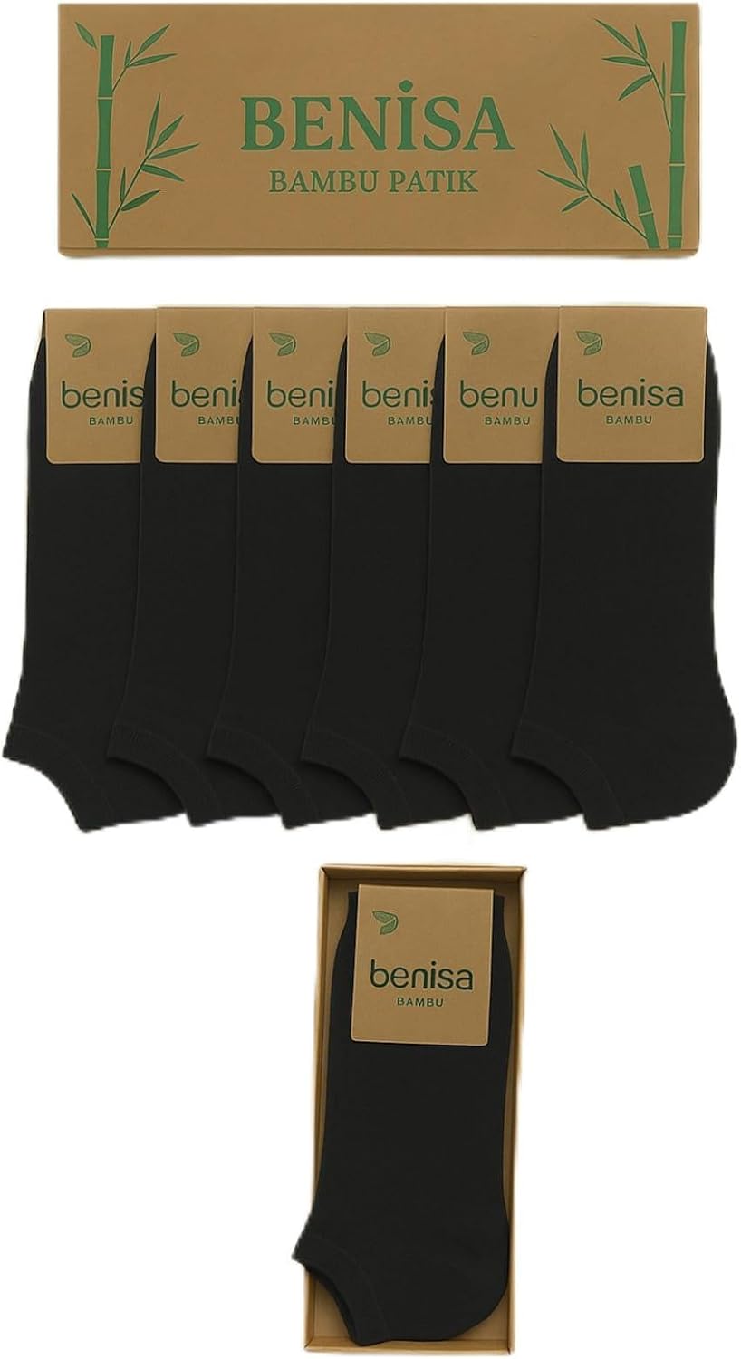 Men's Ankle Socks 6-Pair Black Seamless comfortable Casual Socks for Everyday Wear, 39-42 - Multiple Options
