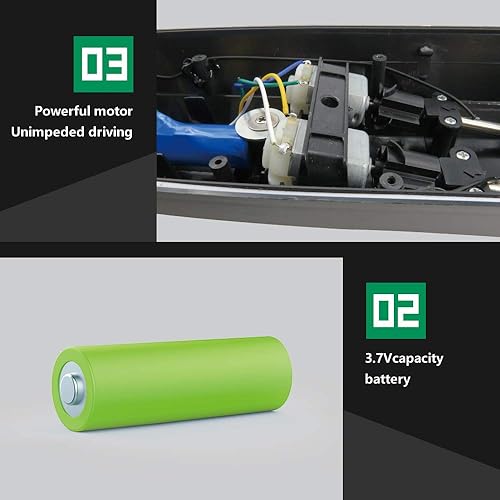 Miniatura 7 de GoolRC Flytec V005 RC Boat 2.4G Control remoto eléctrico Racing Boat para piscinas con simulación cabeza de cocodrilo juguete parodia