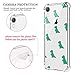 MAYCARI Cute Cartoon Dinosaur Pattern Printed Clear Design Phone Case for iPhone SE 2020/iPhone 7/iPhone 8, Clear TPU Phone Cases with Design, Soft Flexiable Slim Protective Cases
