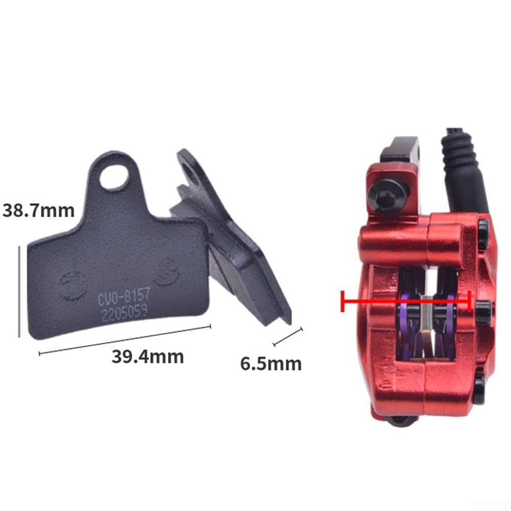 Freno a disco idraulico elettrico per bici elettrica, freno idraulico con doppio pistone per bici elettrica, scooter, moto (destra + sinistra)