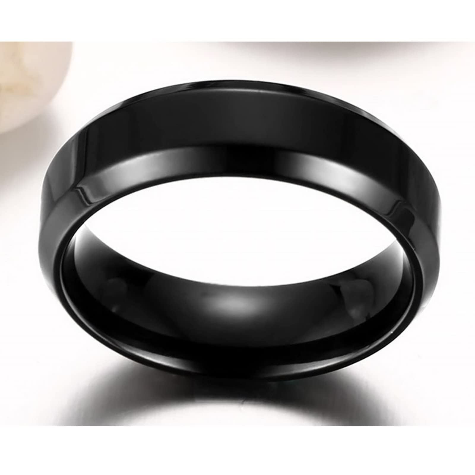 Partnerketten mit Gravur aus Edelstahl mit Gravur „Ich Liebe Dich“, Herz Partnerketten Wunschtext 2 Stück mit Ringen Anhänger mit Zirkonia weiß, schwarz, Breite 6 mm, Länge