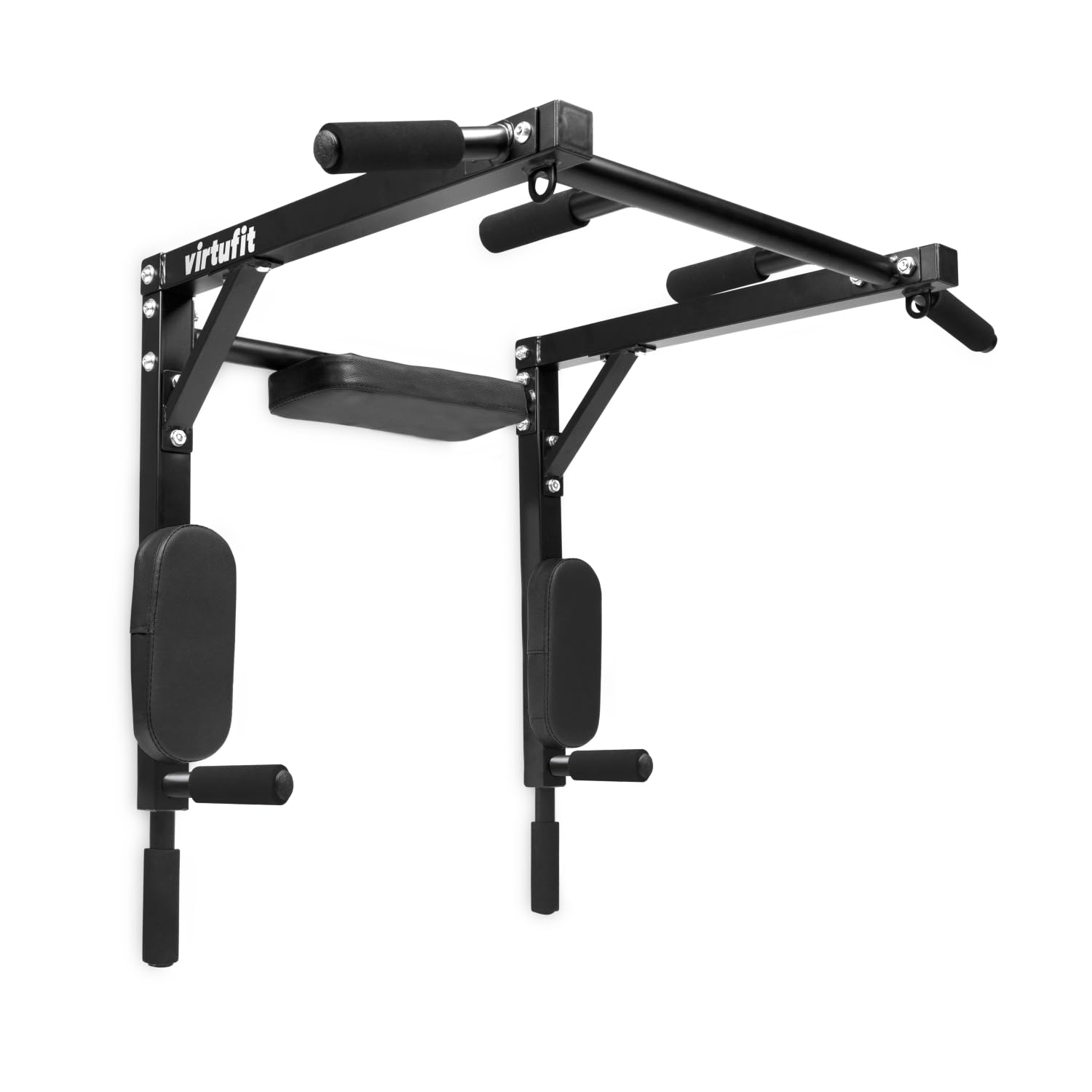 VirtuFit Barra di trazione per montaggio a parete - Stazione dip multifunzione - Attrezzature per l'allenamento
