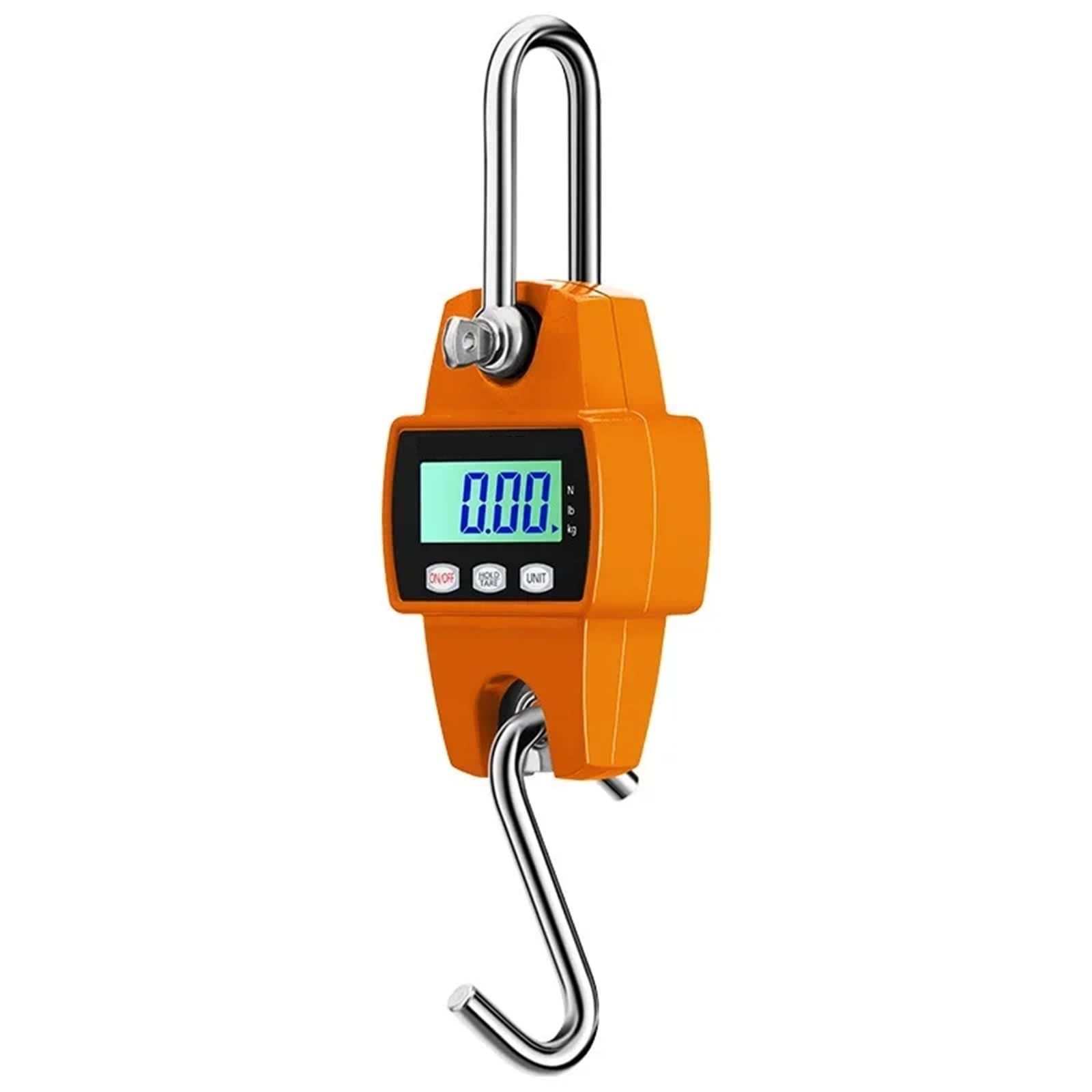 Digital Crane Scale, 300kg Electronic Hanging Scale Electronic Scale Mini Numerical Value Crane Scale(Oranje)