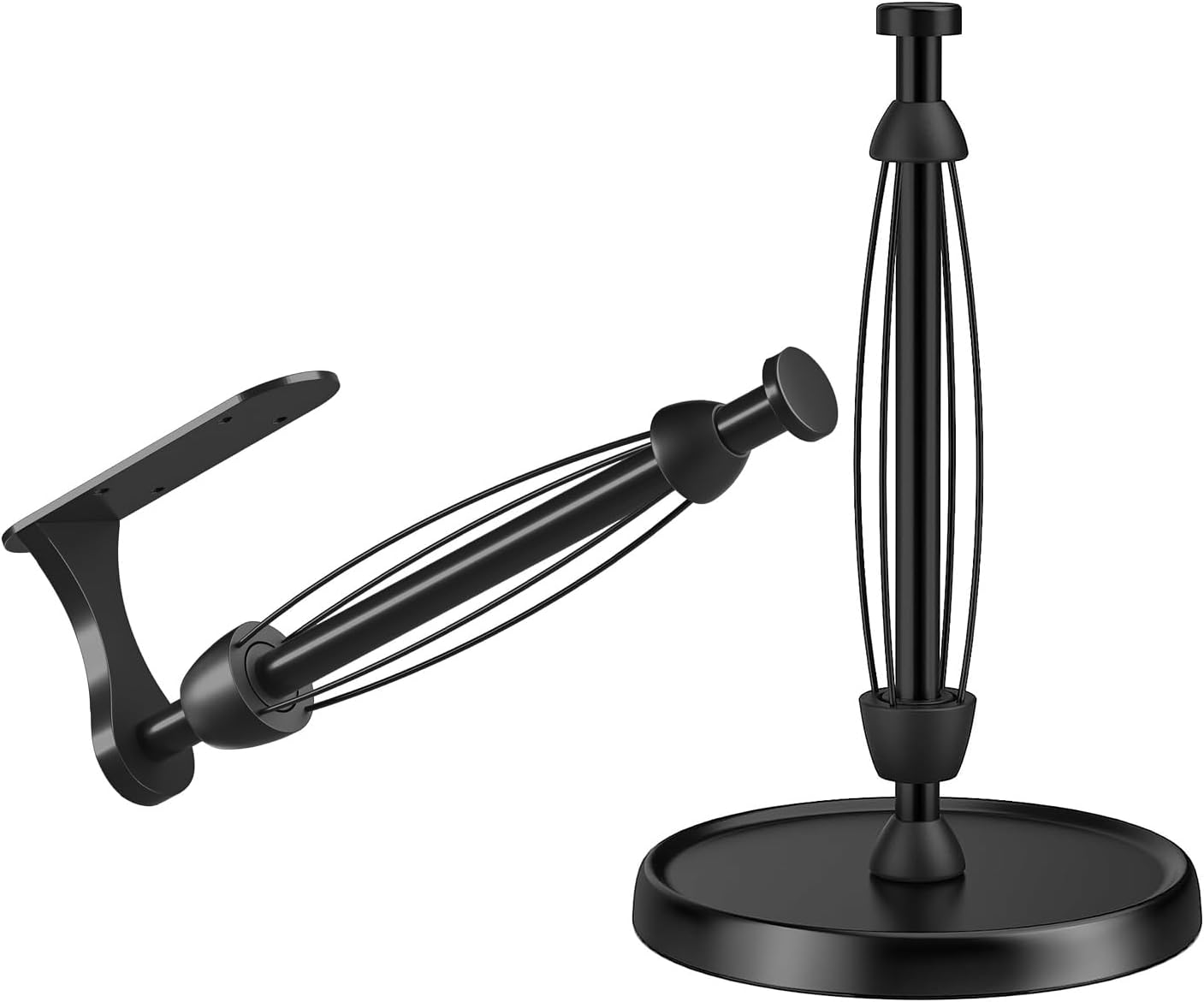 Swaitee Paper Towel Holder,Black Paper Towel Holder Stand