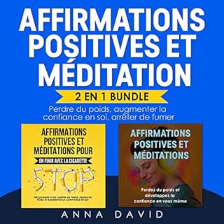 Couverture de 2 en 1 Bundle - Affirmations positives et méditation