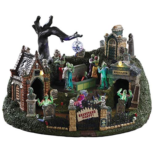 Fiesta de Cementerio Lemax decoración Halloween interactiva con enchufe UE 2