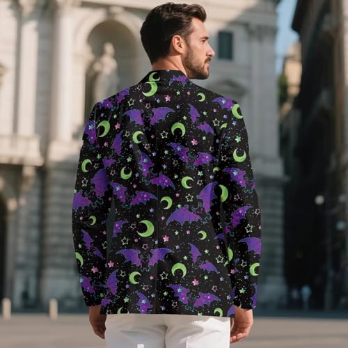 Halloween Blazer Men Regular Fit Men's Suit Jacket for Costume Party Evening Mens Sport Coats with Two Pockets3