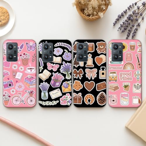 Image of COLORflow Back Cover Compatible with Realme GT Neo 2 5G | Pastel Dreams Collection Customized Back Cover Compatible with Realme GT Neo 2 5G