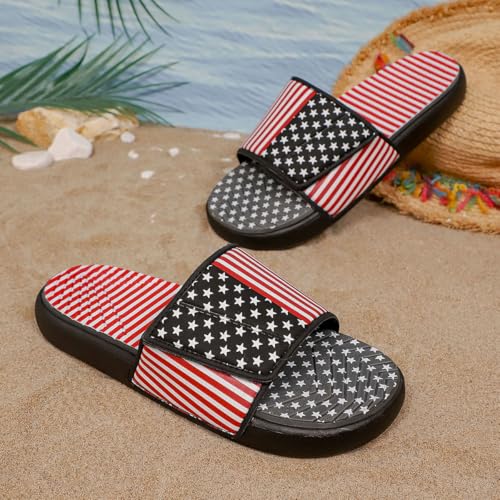 Image of DREAM LAKE Men's Sport Slide Sandals, Flexible Midsole, Casual Beach Slides
