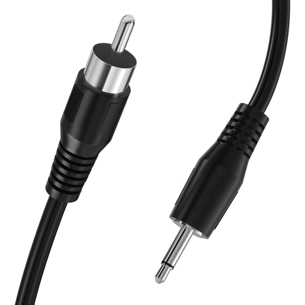 Adaptador de audio de 3.5 mm a RCA macho monoaural convertidor de conector de 1/8 5