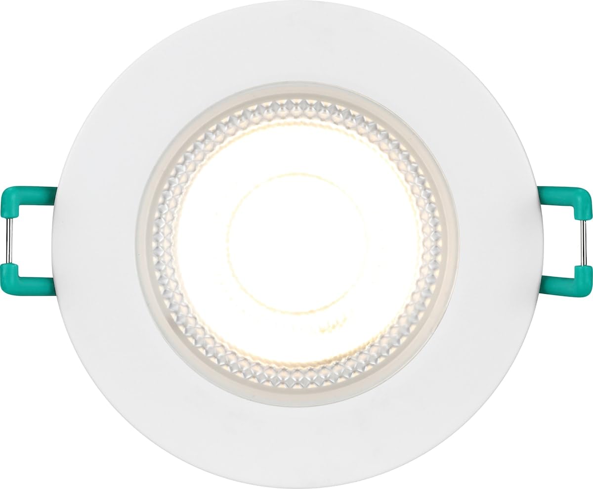 SYLVANIA SylSpot Recessed LED Spotlights, 5W Warm White (2700K), IP65 Rated, Energy Efficient Downlights - Image 4
