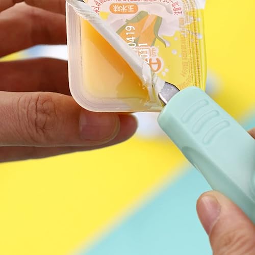 Miniatura 7 de Hemoton Herramienta de tapas magnéticas, levantadores de tapa de yogur, abridor de botellas de cocina, diseño de ahorro de espacio