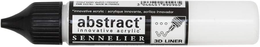 SENNELIER Abstract Acrylic Liner, 27ml, Titanium White, 10-121301-116