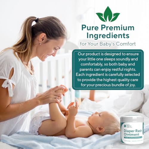 Image of Marie Originals Premium Diaper Rash Ointment with Zinc Oxide, 8 oz | Diaper rash ointment and baby skin protectant with zinc oxide, vitamin E and coconut oil; moisturizes dry skin
