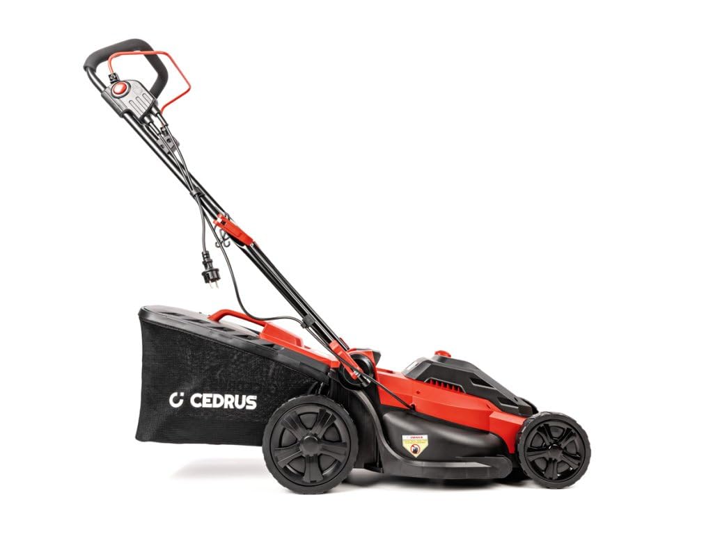 Hahn & Sohn CEDKE40 Tosaerba elettrico 1800 W, larghezza 40 cm, cestello collettore 45 l, regolazione altezza, silenziosa
